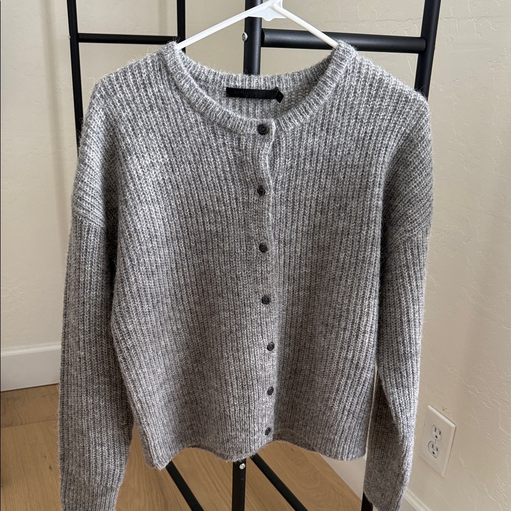 Jenni Kayne Hayes crewneck Gray Button-Up Women's Sweater